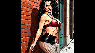 Casting for a 40-year-old Sexy Slut. Cartoon. MILF Black Stockings