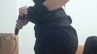 Secretary Lets Herself Be Recorded Making a Hot Video Call to Her Boss at Work