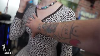 Skinny German Brunette Gets Huge Facial Cumshot - Petite Amateur POV Care