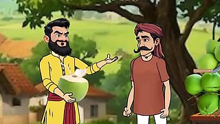 Hot Hindi Cartoon Sex - Raju Coconut Paniwala & Poonam Fuck in Forest Part 2