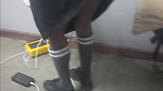 Stepdaughter Tease Her Ass to Stepdaddy, She Rubs Her Ass on His Cock