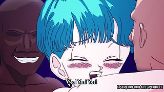 Cheating Wife Bulma's Gets A Birthday Gangbang