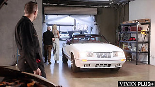 Trophy Wife Elisa Bethann Fucks the Mechanic – Big Tits Blonde MILF Gets Deep Throat and Doggystyle