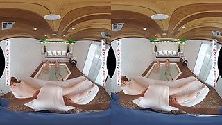 Naughty America Lauren Phillips, Lena Paul, & Skylar Snow get a happy ending with their massage