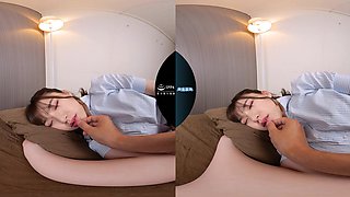 Japanese delivers sensual POV in sleeping VR passion