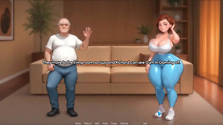 Grandpa Lesson! Taboo Hentai Game Ep.4 Grand Stepfather in Law Do Yoga with Her Instructor Ins Sexy Thigt Leggings!