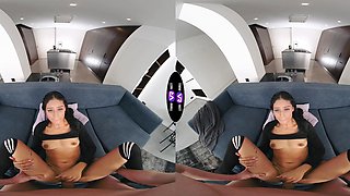 Hot brunette Breiny Zoe fucks with her boyfriend in cowgirl and reverse cowgirl