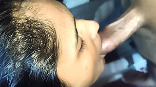 Indian maid sucking home owner dick cum in mouth