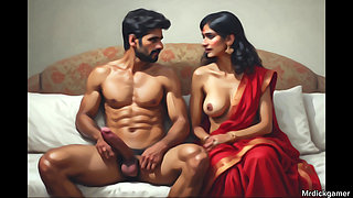 Busty indian teen in hotel room