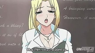 Hot Japanese MILF Teacher Caught Fingering Herself in Class - Uncensored Hentai