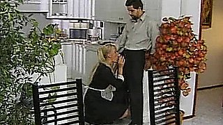 French Maid - Anal sex in kitchen