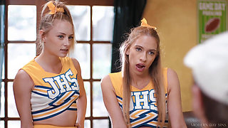 Modern-day Sins - Slutty Cheerleaders Khloe Kapri & Kyler Quinn Butt Fucked by Pervy College Coach!