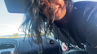 Maya Gets Into a Stranger's Car and They Fuck in the Parking Lot