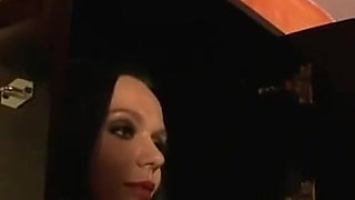 Humiliating bondage , foot stretching