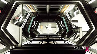 Transgender trailer with erotic madam from Scifi-X