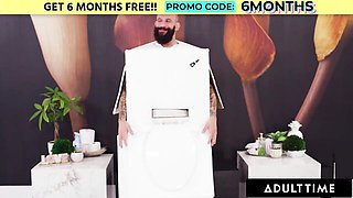 Shaggy Misty's big tits action