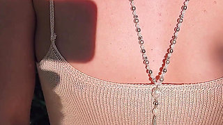 Risky Outdoor Sex in the Forest - Almost Caught, Deepthroat & Cumswap