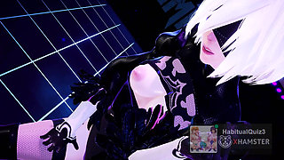 mmd r18 2B Chewy Nier Automata cosplay big ass want to fuck hard cheating queen fuck furry 3d hentai big dildo