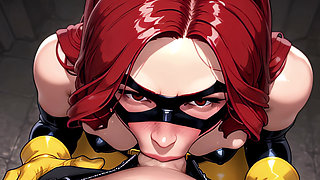 Yoghurt Party: 3D Comic Latex Vigilante POV (4k, Uncensored Ai Hentai)