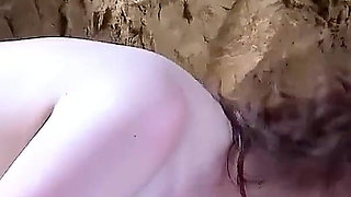 Skinny teen Sabrina Deep is fucked outdoors by the guy with a big cock on vacation