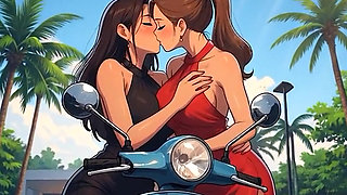AI Generated Cartoon content, Uncensored video of 18 Year old Anime Girl, Kissing Orgasm of Mature Women