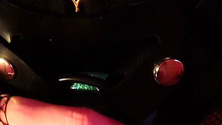 Chastity Cuckold Training POV: Locked Sub Watches Goddex Orgasm, Learns to Suck Cock & Take Strap on, Encouraged Bi