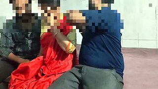 Desi Bhabhi Threesome - Hot Indian Mom Fucked Hard in Doggy Style