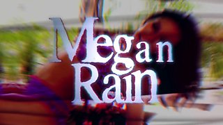 Interracial bikini babe sucking big black cock outdoors