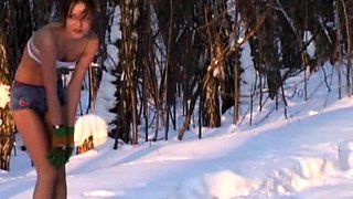 Amateur French Teen Outdoor softcore