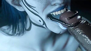 Madruga3d Hungry Succubus Gets Her Throat Destroyed by BBC - Swallowing Every Drop of Cum